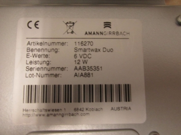 Amann Girrbach smartwax duo Wachsmesser gebr.