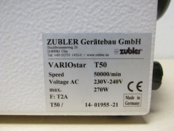 Zubler Variostar T50 Technikerhandstück gebr.